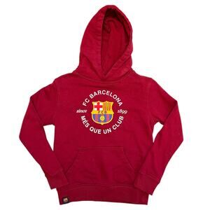 FC Barcelona Futbol Club Barcelona FCB Hoodie Soccer Football Kid's Boy's size 6